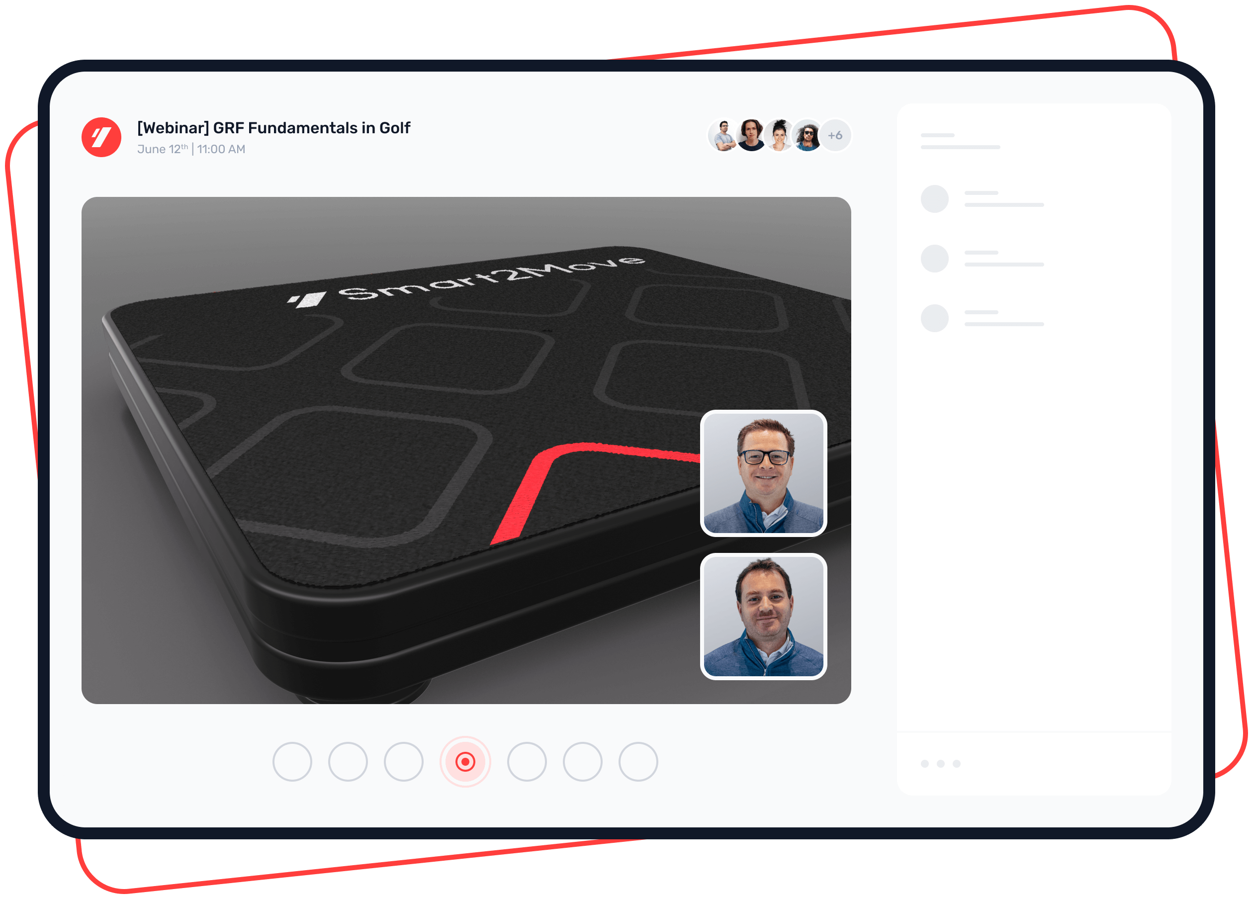 Illustration of a webinars.